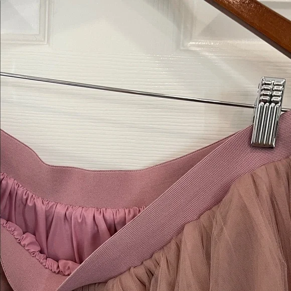 Dusty Pink Long Tutu Party Evening Tulle Skirt XXL - Picture 6 of 7